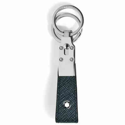 Montblanc Sartorial Tweed Blue Keychain Montblanc Sartorial Tweed Blue Keychain