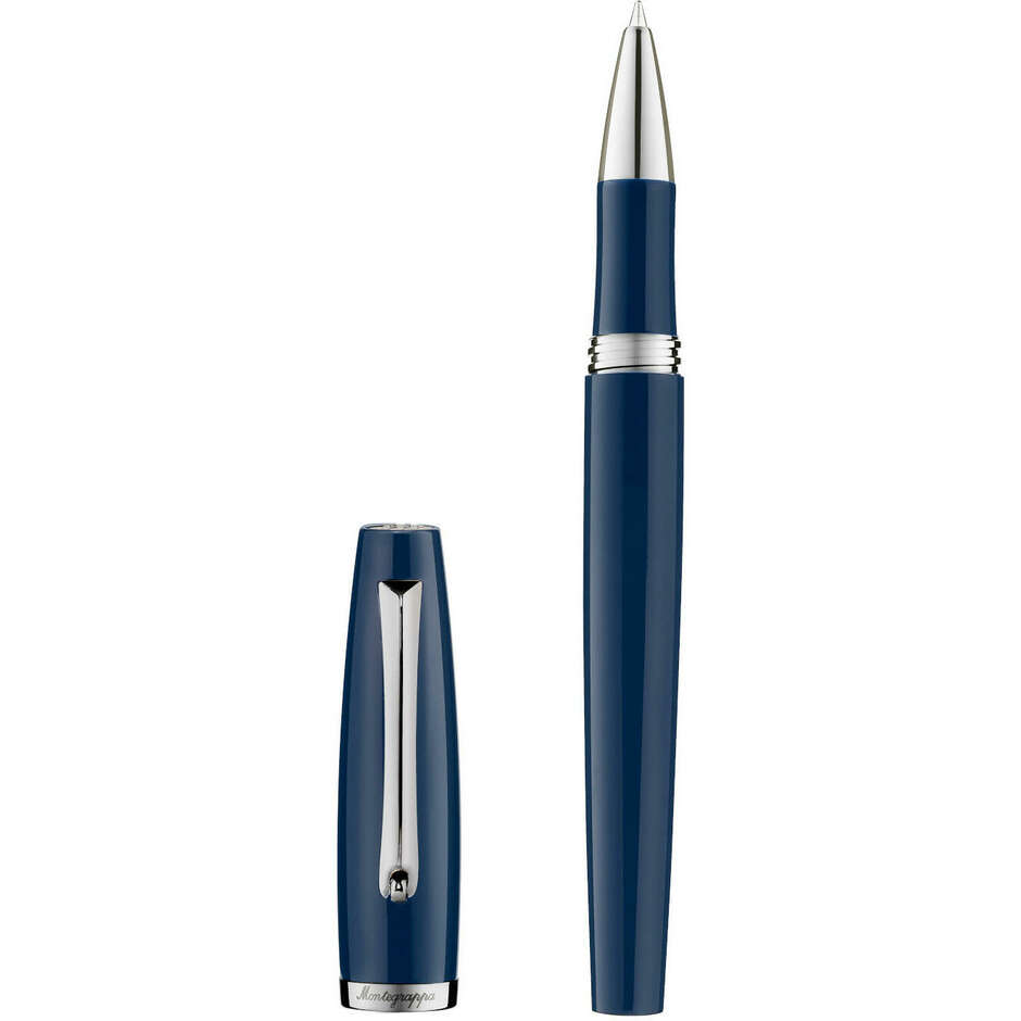 Montegrappa Manager rollerball pen navy blue steel