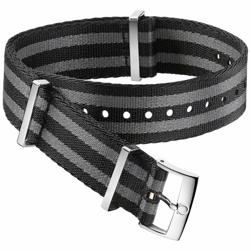 Omega Nato strap black gray