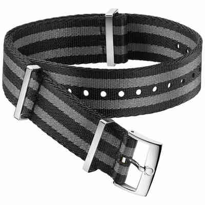 Omega Nato strap black gray Omega Nato strap black gray