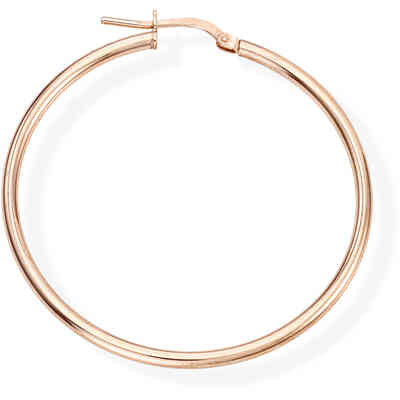Orecchini a cerchio Amen in argento rose 4 cm Orecchini a cerchio Amen in argento rose 4 cm