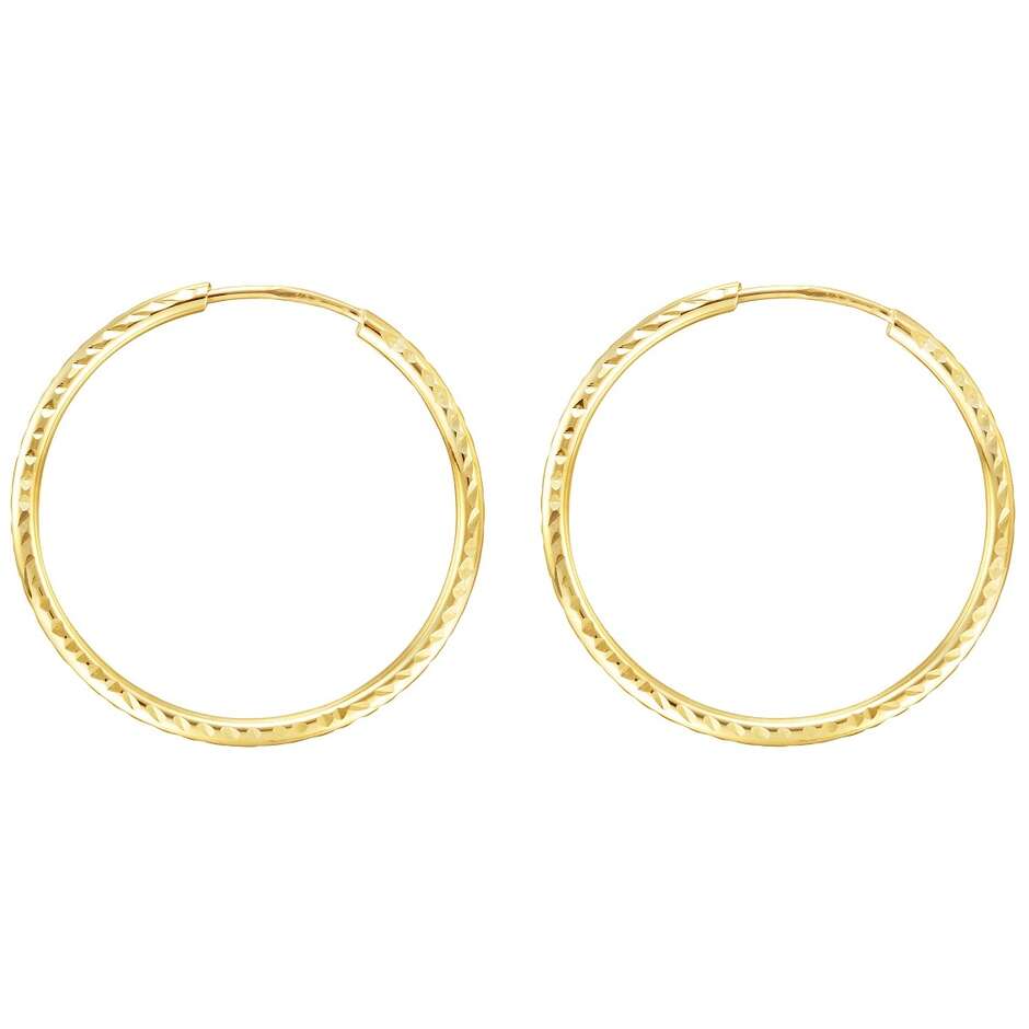 Orecchini a cerchio diamantato Stroili in oro giallo