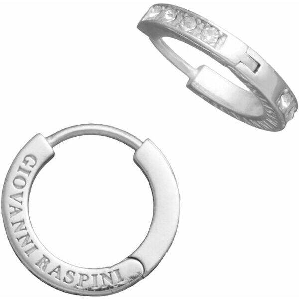 Orecchini a cerchio Giovanni Raspini Huggie crystal