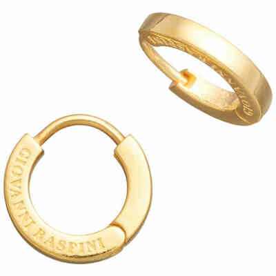 Orecchini a cerchio Givanni Raspini Huggie piccoli in argento dorati Orecchini a cerchio Givanni Raspini Huggie piccoli in argento dorati