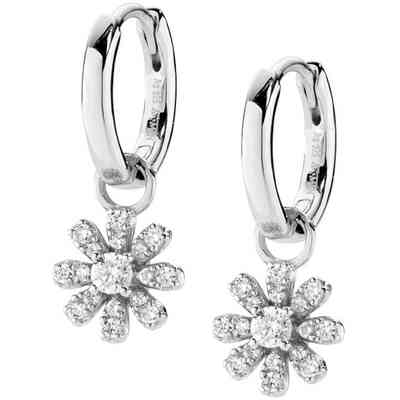 Orecchini Amen a cerchio con mini margherita Orecchini Amen a cerchio con mini margherita