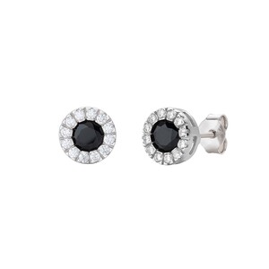 Orecchini Amen Donna in Argento Zirconi Nero e Bianchi Orecchini Amen Donna in Argento Zirconi Nero e Bianchi
