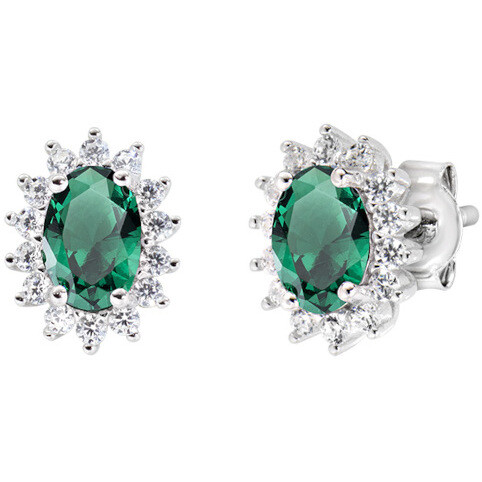 Orecchini Amen Royal Lady Mini Zirconi Verdi