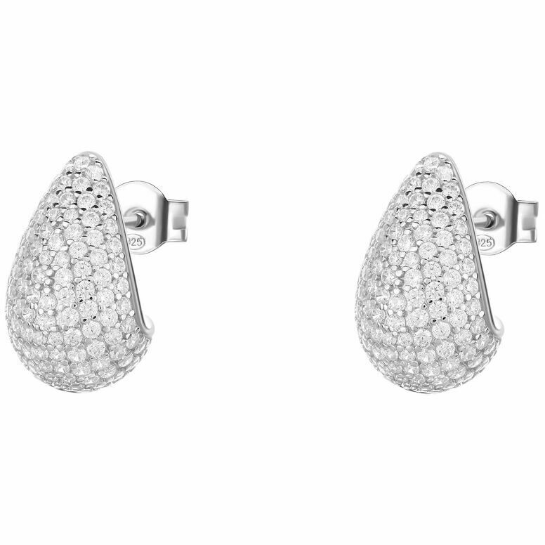 Orecchini Brosway Fancy a lobo zirconi bianchi