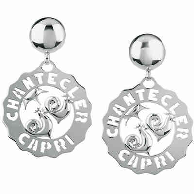 Orecchini Chantecler Logo galli e sole piccoli in argento