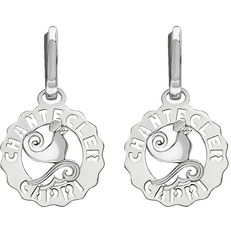 Orecchini Chantecler Logo Gallo mini in argento