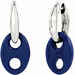 Orecchini Chantecler maglia Marina in argento e resina blu Resina blu