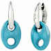 Orecchini Chantecler maglia Marina in argento e resina turchese Resina turchese