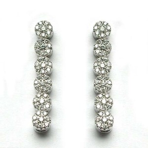 Orecchini Damiani pendenti in oro bianco e brillanti Orecchini Damiani pendenti in oro bianco e brillanti