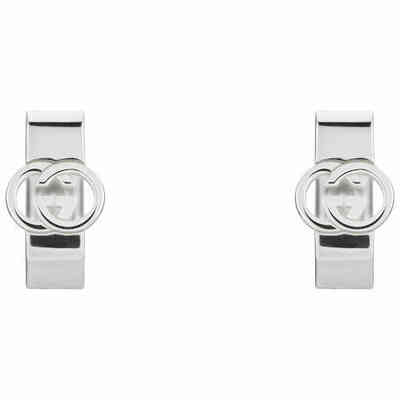 Orecchini Gucci Interlocking G a cerchio in argento Orecchini Gucci Interlocking G a cerchio in argento