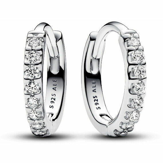 Orecchini Pandora Cerchi Piccoli Pavè