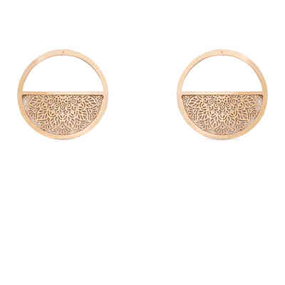 Orecchini Stroili tondi Lady Shine in acciaio rosa