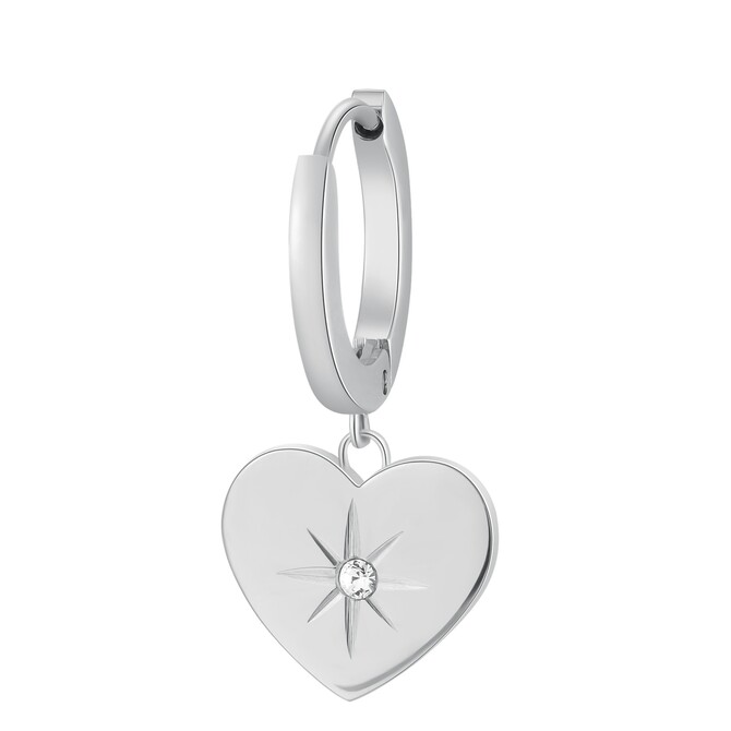 Orecchino cerchietto Brosway Chakra con pendente cuore