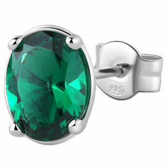 Orecchino singolo a lobo Brosway Fancy in argento e zircone verde Orecchino singolo a lobo Brosway Fancy in argento e zircone verde