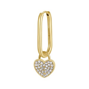 Orecchino singolo Brosway in acciaio e pendente a forma di cuore Orecchino singolo Brosway in acciaio e pendente a forma di cuore