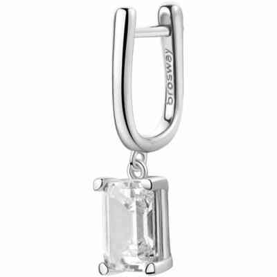 Orecchino singolo pendente Brosway Fany in argento e zircone bianco Orecchino singolo pendente Brosway Fany in argento e zircone bianco