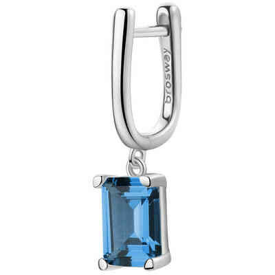 Orecchino singolo pendente Brosway Fany in argento e zircone blu Orecchino singolo pendente Brosway Fany in argento e zircone blu
