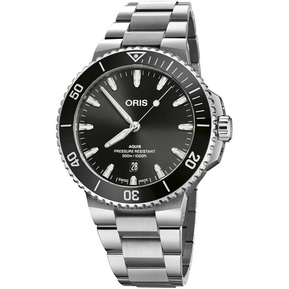 Oris Aquis Date automatic black dial 43.5mm watch