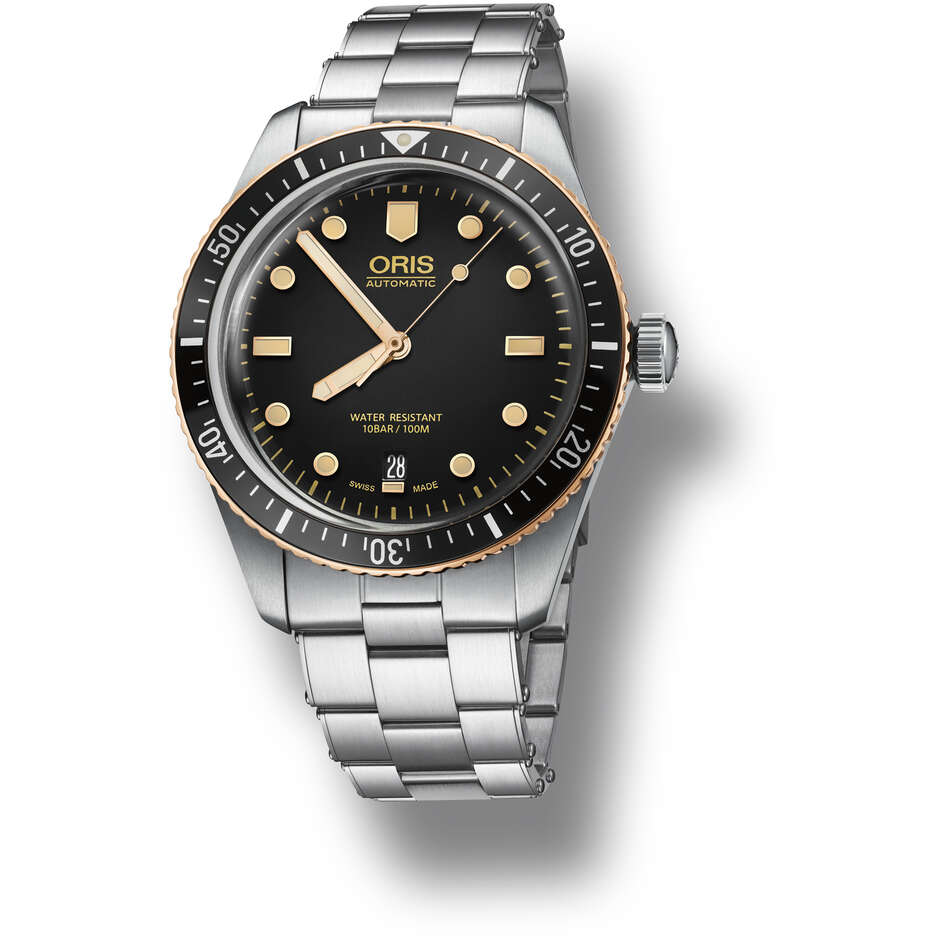 Oris Divers Sixty-Five steel and bronze automatic watch