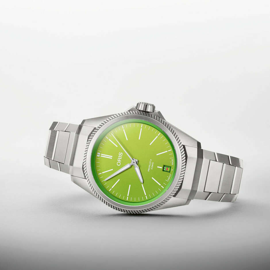 Oris ProPilot X Caliber 400 Kermit edition watch