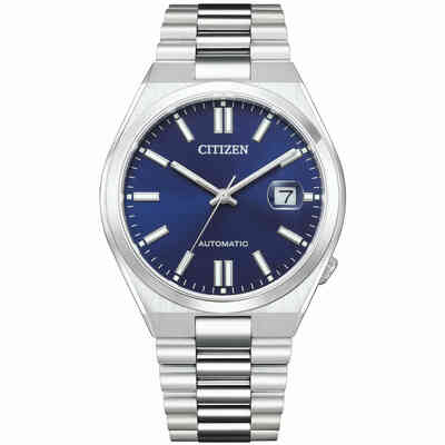 Orologio Automatico Citizen Blu in Acciaio con Bracciale Integrato Orologio Automatico Citizen Blu in Acciaio con Bracciale Integrato