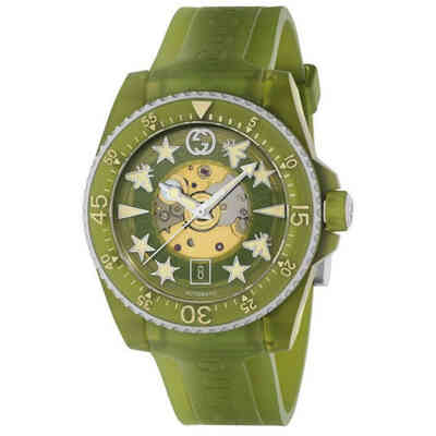 Orologio Automatico con materiali riciclati Verde Gucci Dive Orologio Automatico con materiali riciclati Verde Gucci Dive