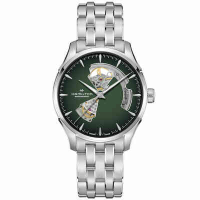 Orologio automatico Hamilton Jazzmaster Open Heart verde Orologio automatico Hamilton Jazzmaster Open Heart verde