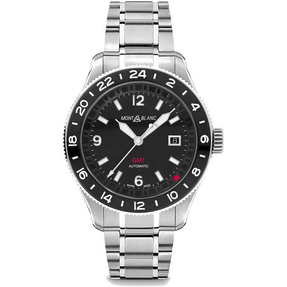 Orologio automatico Montblanc 1858 GMT 42mm nero