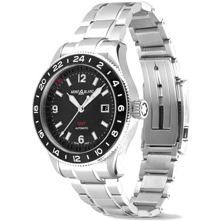 Orologio automatico Montblanc 1858 GMT 42mm nero