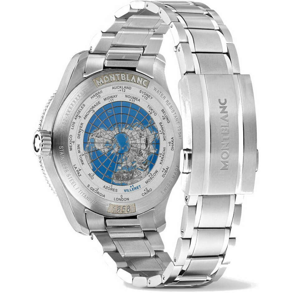 Orologio automatico Montblanc 1858 GMT 42mm nero