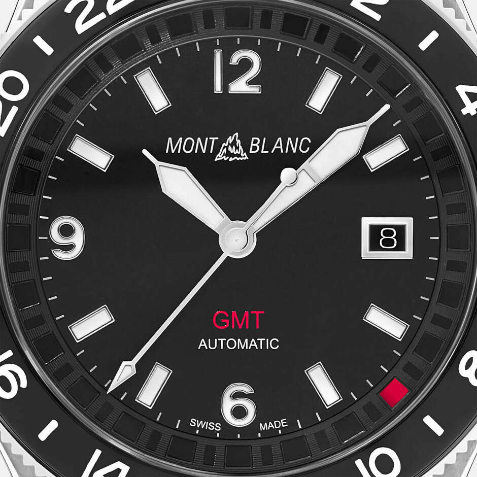 Orologio automatico Montblanc 1858 GMT 42mm nero