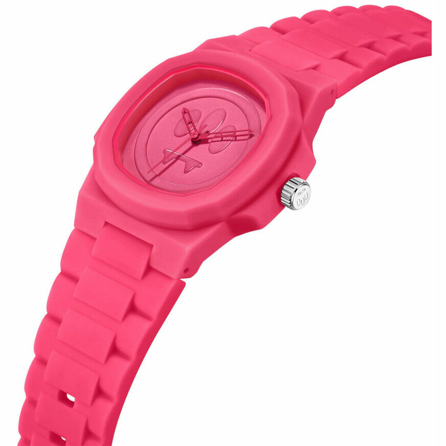 Orologio Barrow al quarzo solo tempo in silicon fucsia