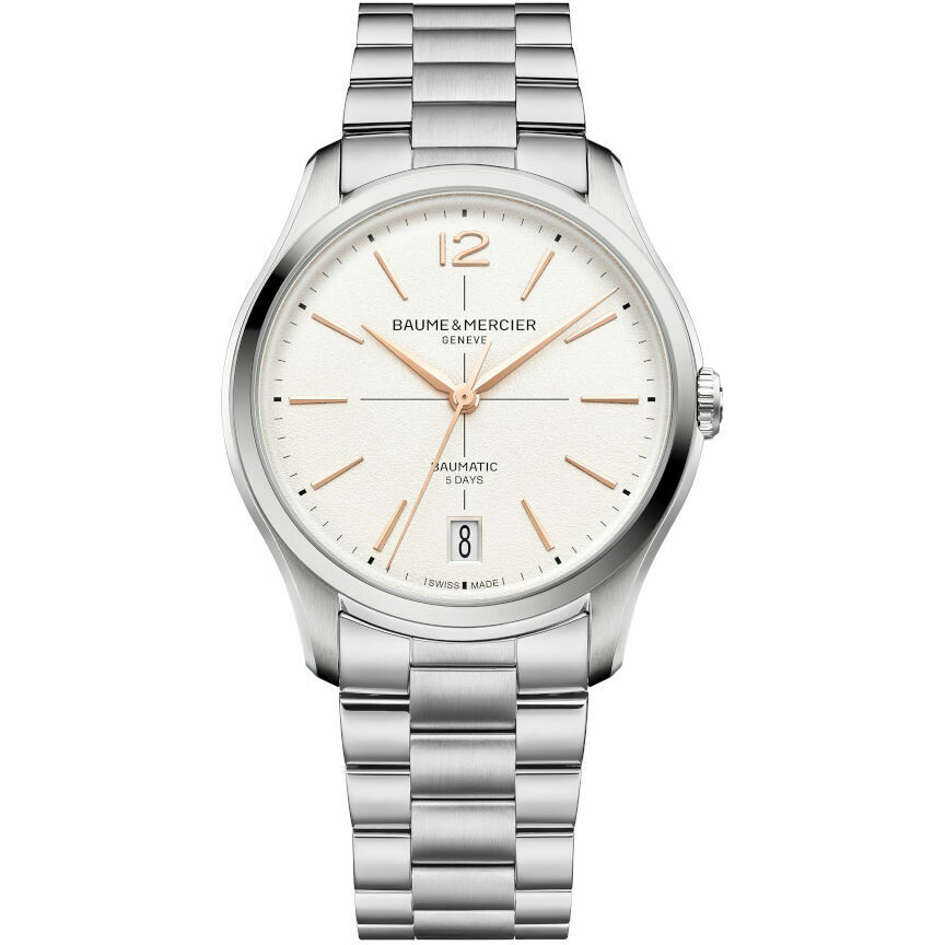 Orologio Baume&Mercier Clifton Bianco in acciaio