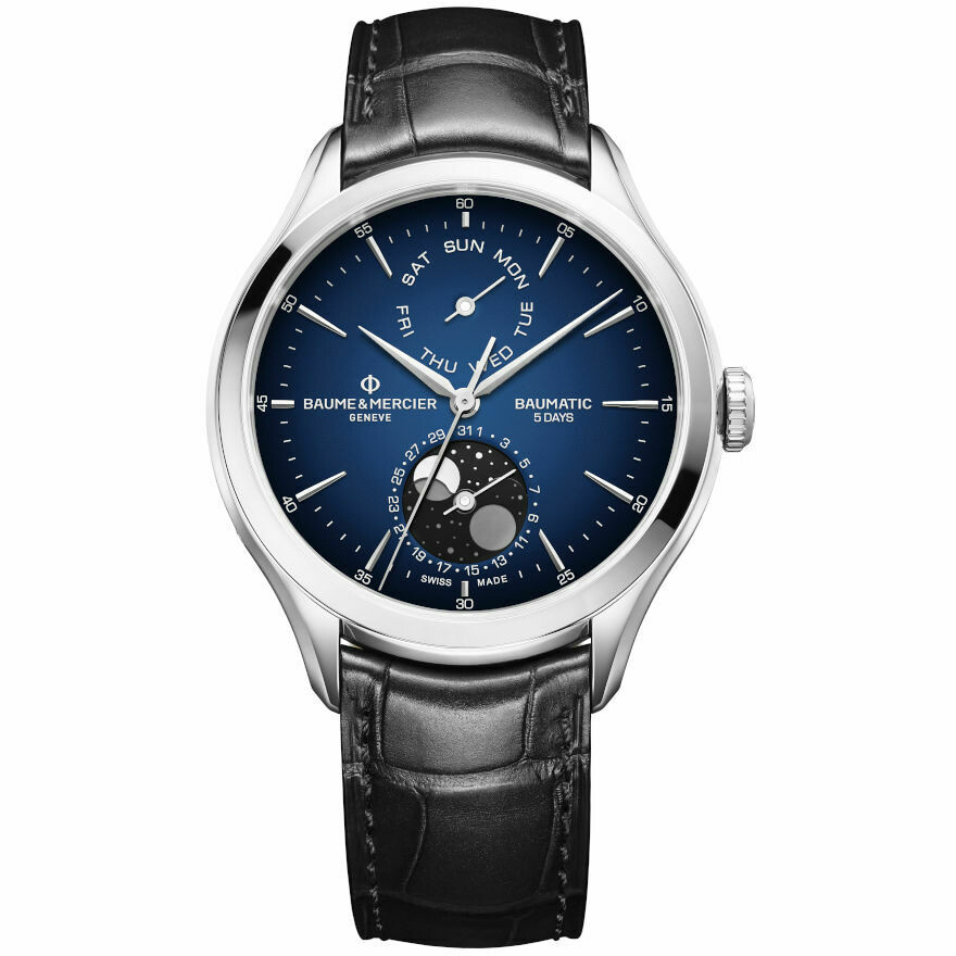 Orologio Baume & Mercier con Fasi Lunari blu