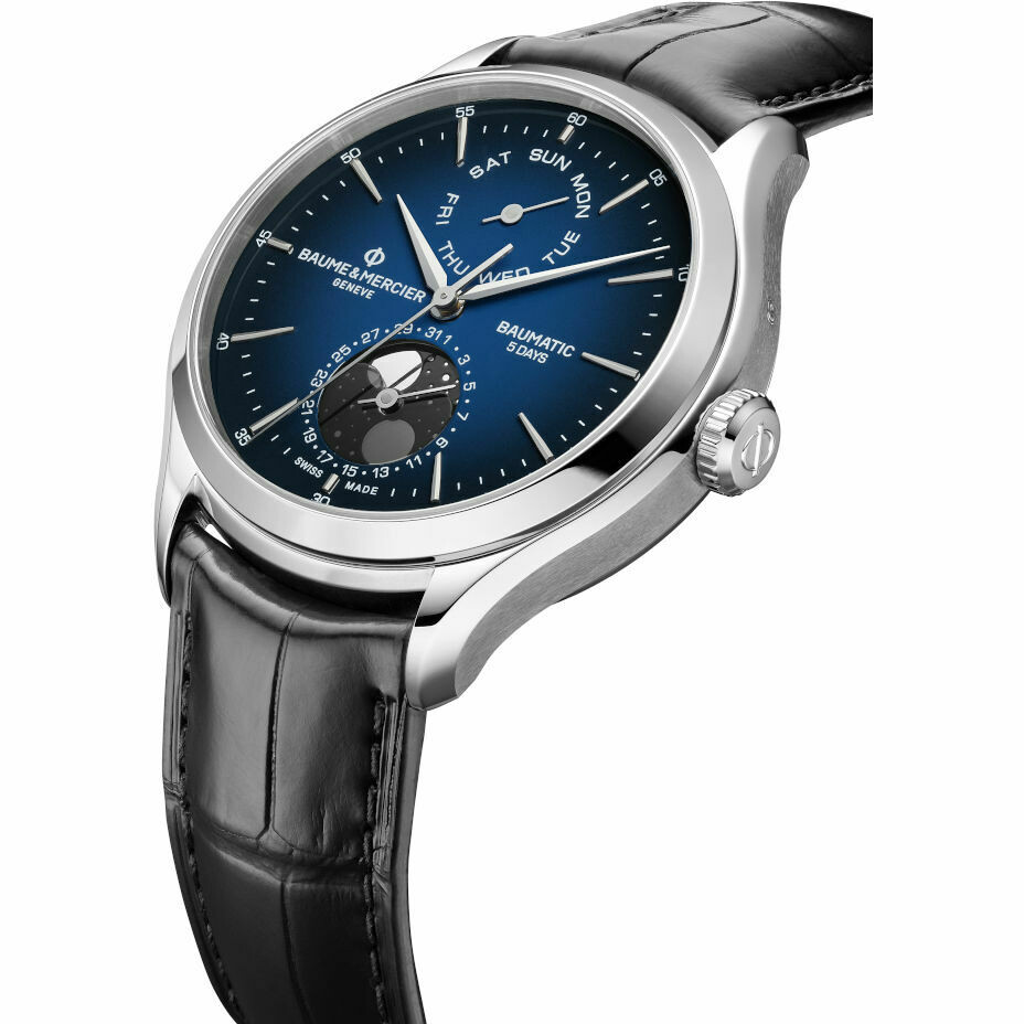 Orologio Baume & Mercier con Fasi Lunari blu