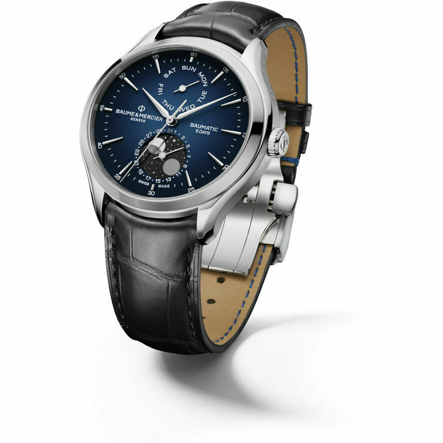 Orologio Baume & Mercier con Fasi Lunari blu