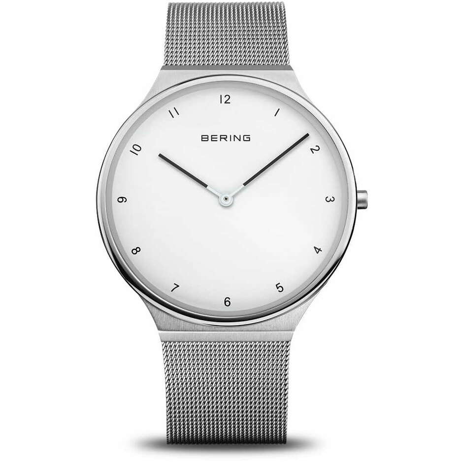 Orologio Bering al quarzo in acciaio maglia milanese