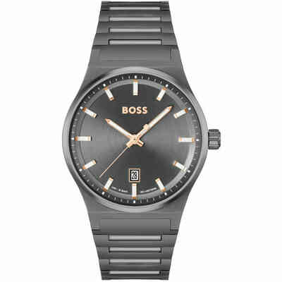 Orologio Boss al quarzo in acciaio nero Orologio Boss al quarzo in acciaio nero