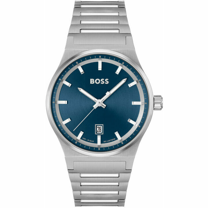 Orologio Boss da uomo blu in acciaio