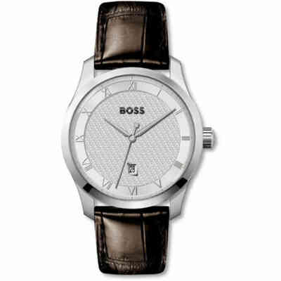 Orologio Boss da uomo con pelle marrone Orologio Boss da uomo con pelle marrone