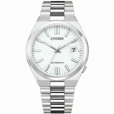 Orologio Citizen Automatico bianco con bracciale integrato Orologio Citizen Automatico bianco con bracciale integrato