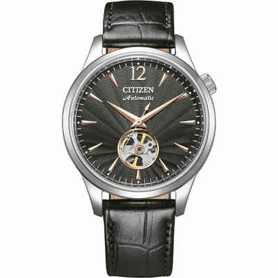 Orologio Citizen automatico quadrante nero e cinturino pelle Orologio Citizen automatico quadrante nero e cinturino pelle