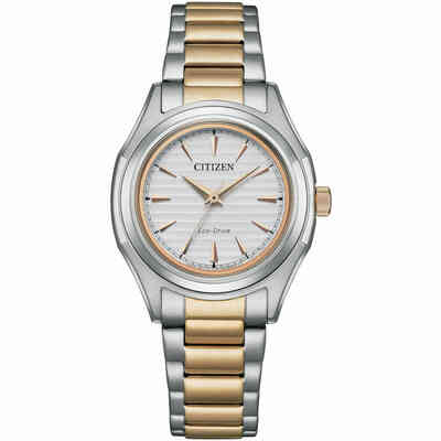 Orologio Citizen da donna bicolore e quadrante argento Orologio Citizen da donna bicolore e quadrante argento