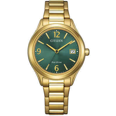 Orologio Citizen da donna solo tempo in acciaio dorato Verde