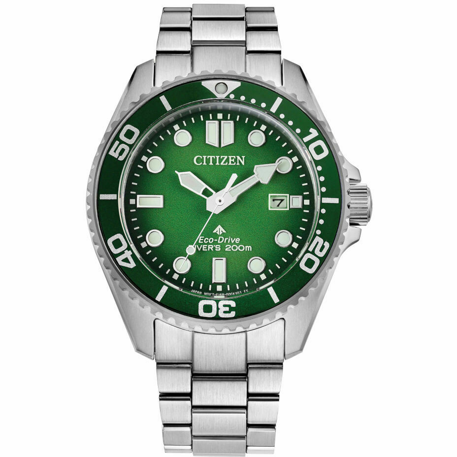 Orologio Citizen Diver 200 verde eco drive