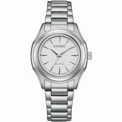 Orologio Citizen donna Eco Drive in acciaio e quadrante argento Orologio Citizen donna Eco Drive in acciaio e quadrante argento